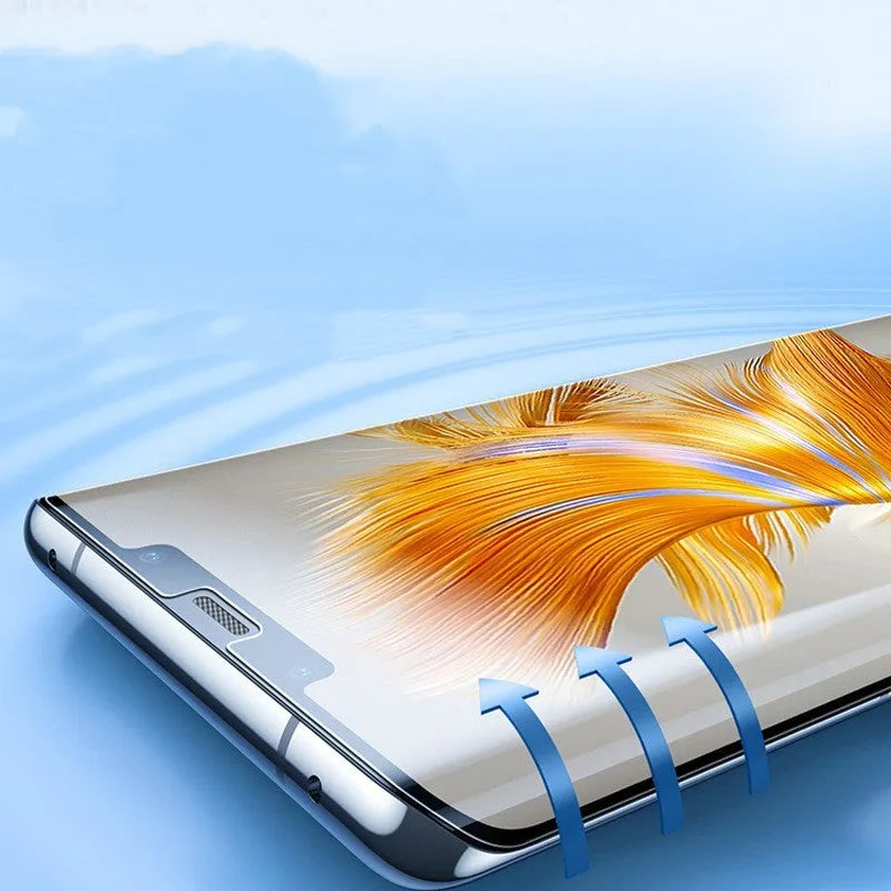TPU screen protector and application tool for Huawei Mate 60 and Mate 60 Pro phones.