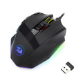 Black Redragon M801P dual mode gaming mouse with nine buttons and USB connection