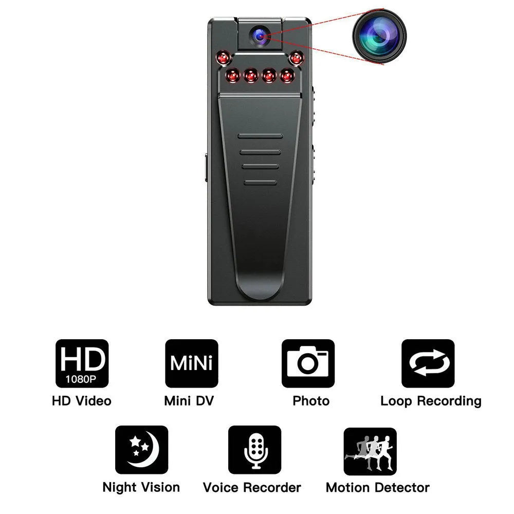 Black 1080p HD DV home camera with a lens capable of 90-degree rotation.