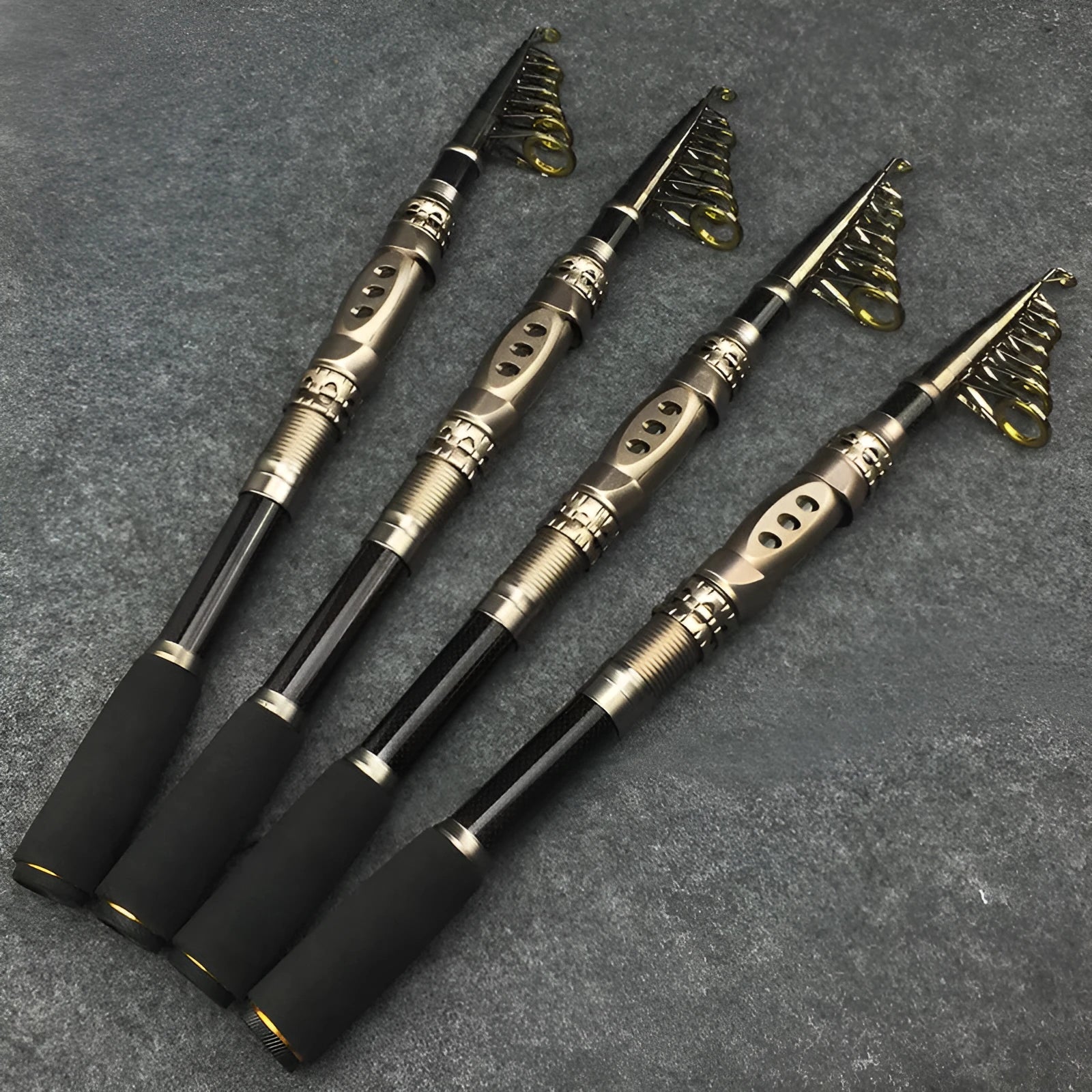 Weihe retractable carbon sea fishing rod collapsed and extended sizes 1.8m to 3.3m