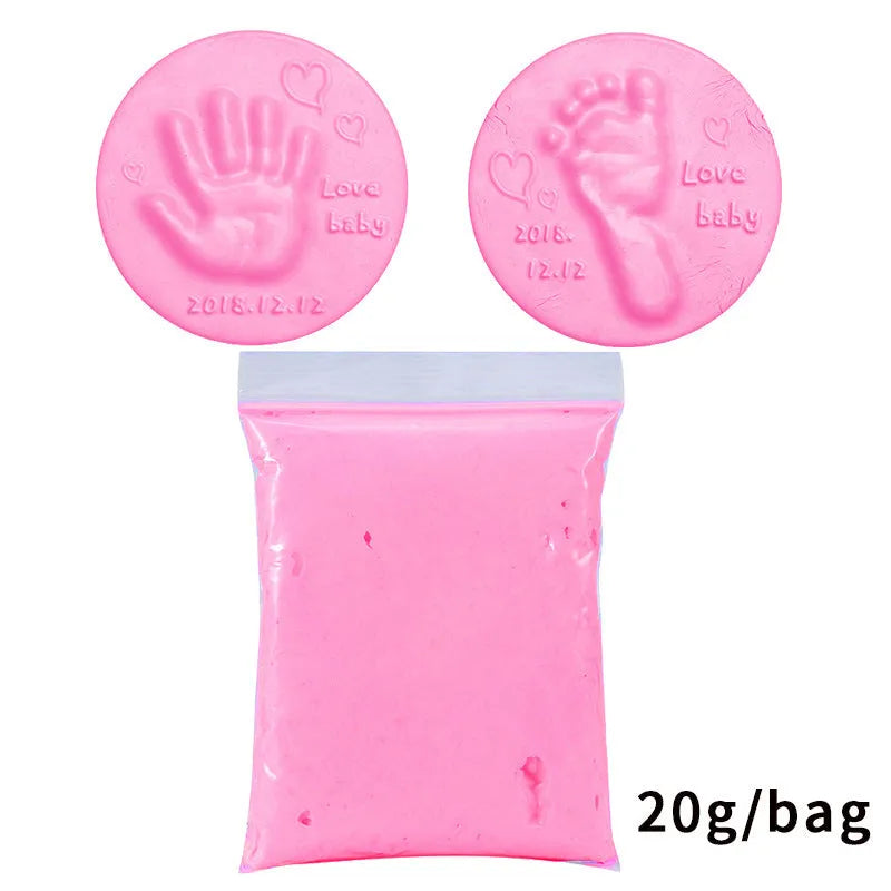 Soft non-toxic clay paste for baby handprint or footprint in 10 colours