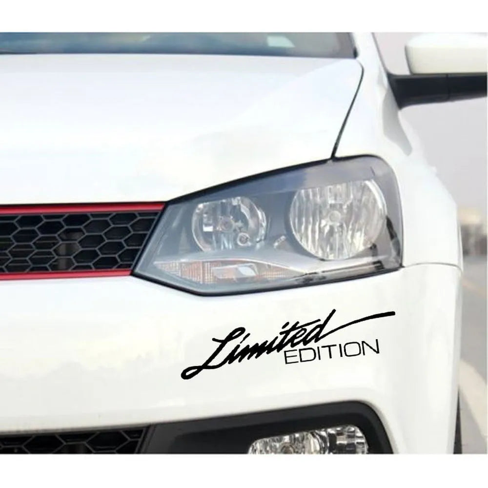 Reflective British bumper sticker showing 16cm by 3.8cm size in black, white, and colourful options