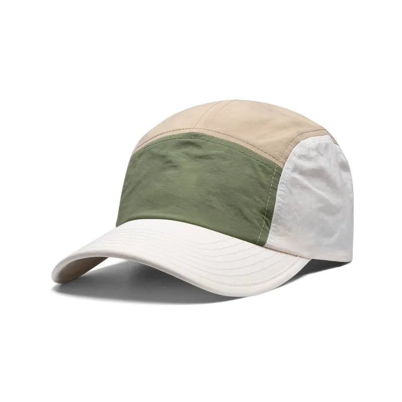 Men's quick-drying curved brim baseball cap in cotton-polyester blend fabric