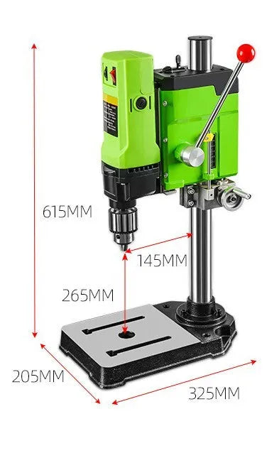 Bench drilling machine with 240W power output and AC power supply for workshop use