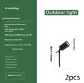 Outdoor aluminium ground lamp with COB LED for garden pathway lighting