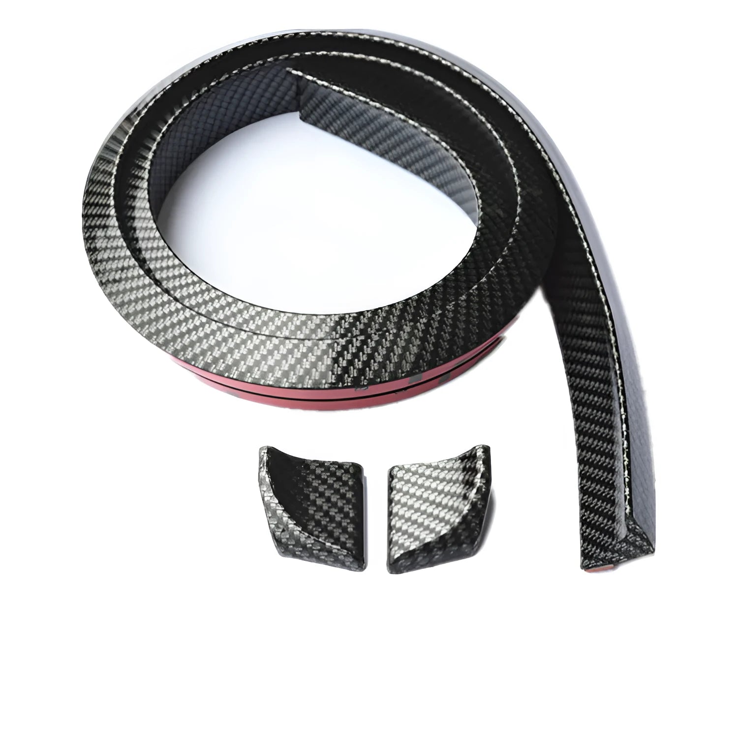 Black PU leather automobile tail decorative strip 3.2 x 150 cm for car exterior