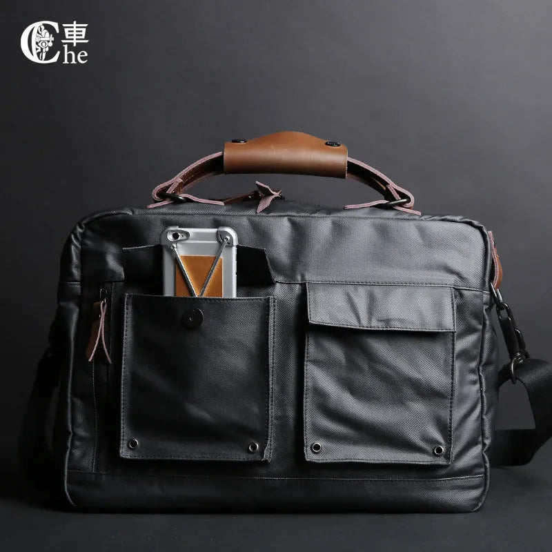 Dpark single shoulder sling laptop bag for 14 or 15 inch laptops in black colour