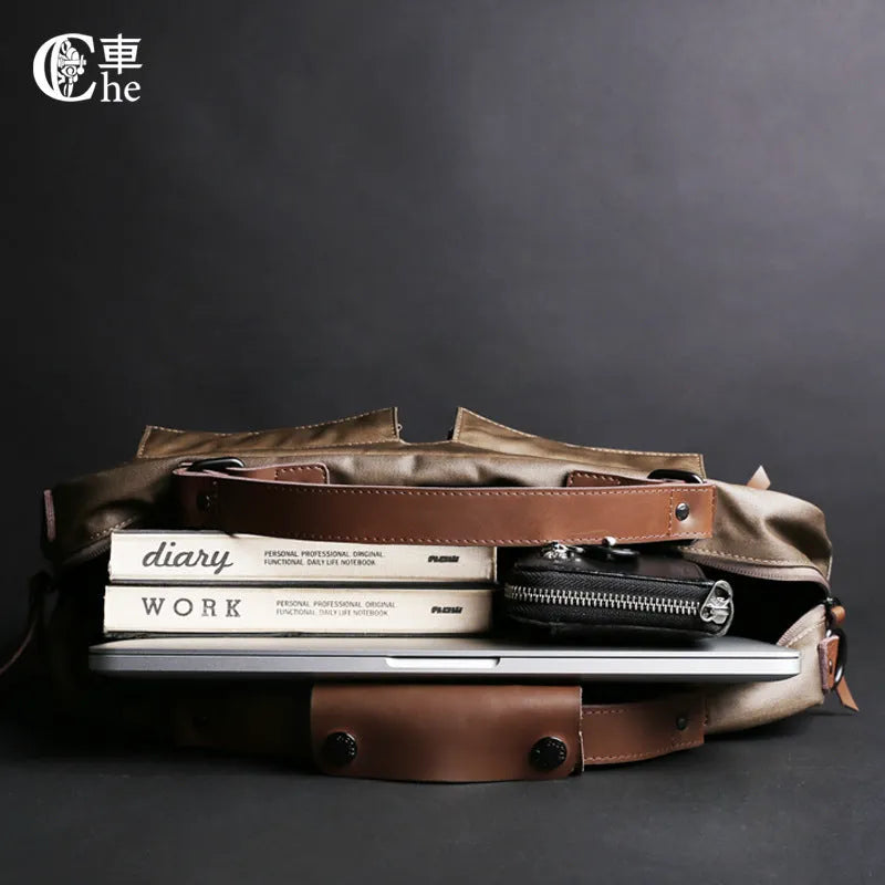 Dpark single shoulder sling laptop bag for 14 or 15 inch laptops in black colour