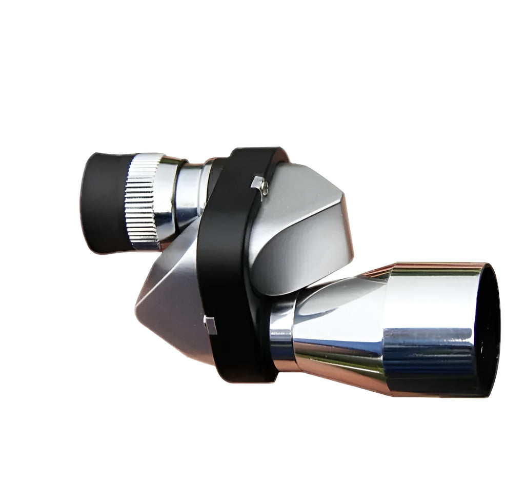Compact aluminium alloy 8x20mm pocket monocular telescope with canvas bag and cleaning cloth.