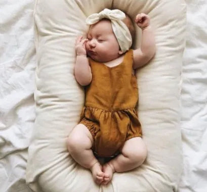 Portable baby nest crib with 75x45cm dimensions in cotton with PP filler