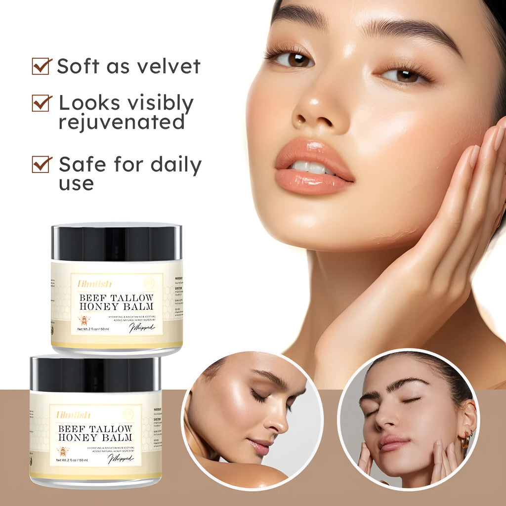 60ml honey moisturiser body cream container with refreshing nourishing skin care label