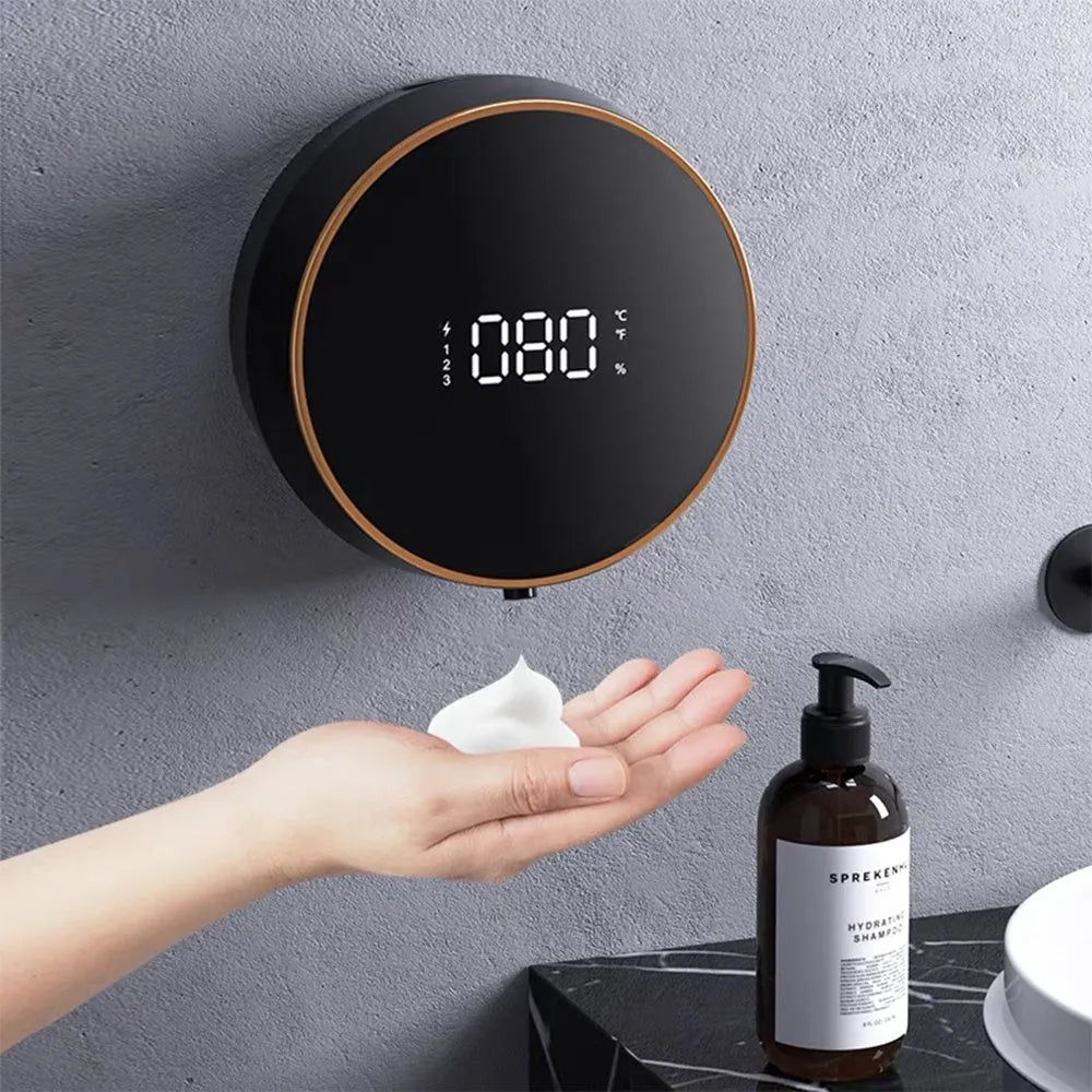 Smart auto sensing foam soap dispenser wall mounted with USB charging port