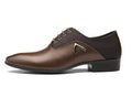 Men's black Oxford shoe made of artificial PU leather with a rubber sole.