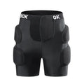 Black hip protection pad for roller skating, skateboarding and skiing with spandex and NBR padding