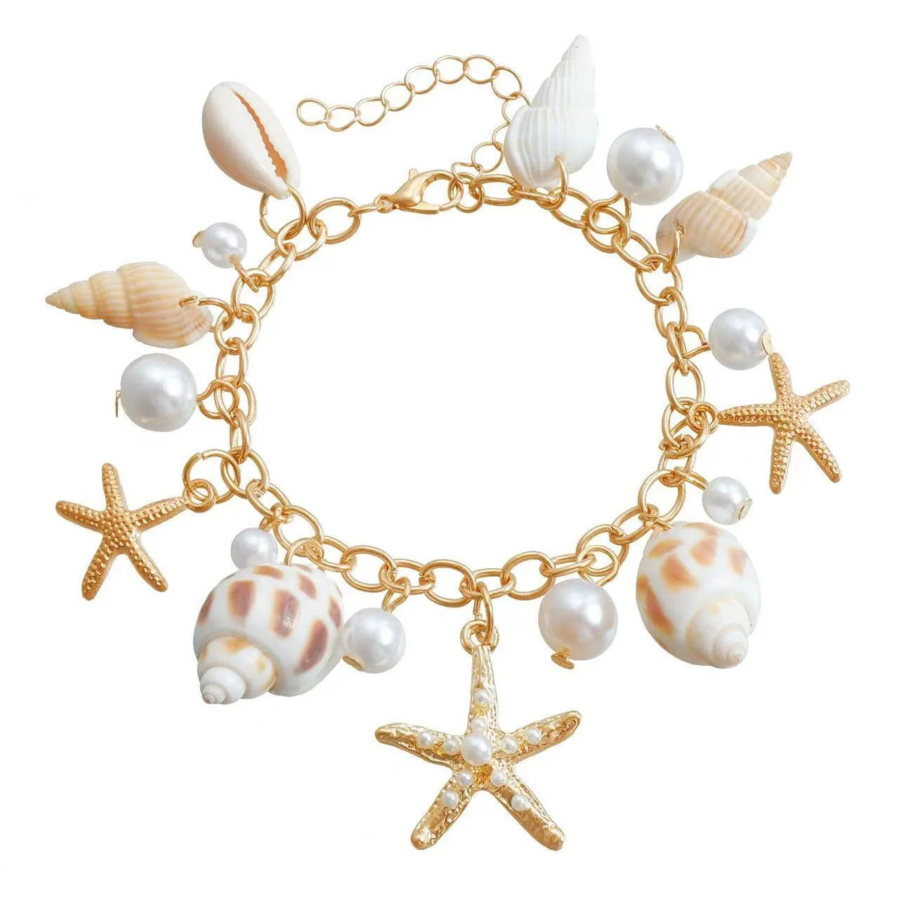 Women's alloy waist chain and matching bracelet set with star design
