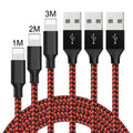 Braided Android fast charging cable with Micro USB connector in multiple lengths and colours