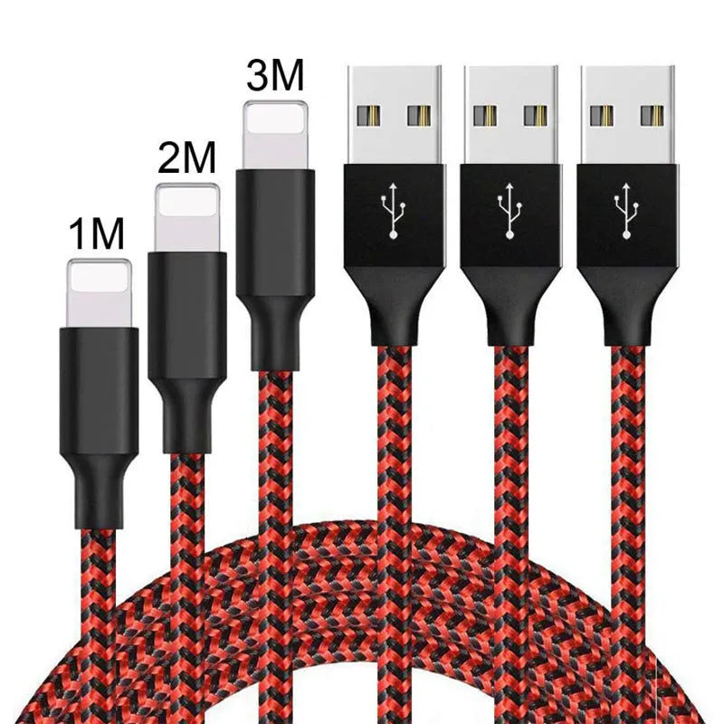 Braided Android fast charging cable with Micro USB connector in multiple lengths and colours