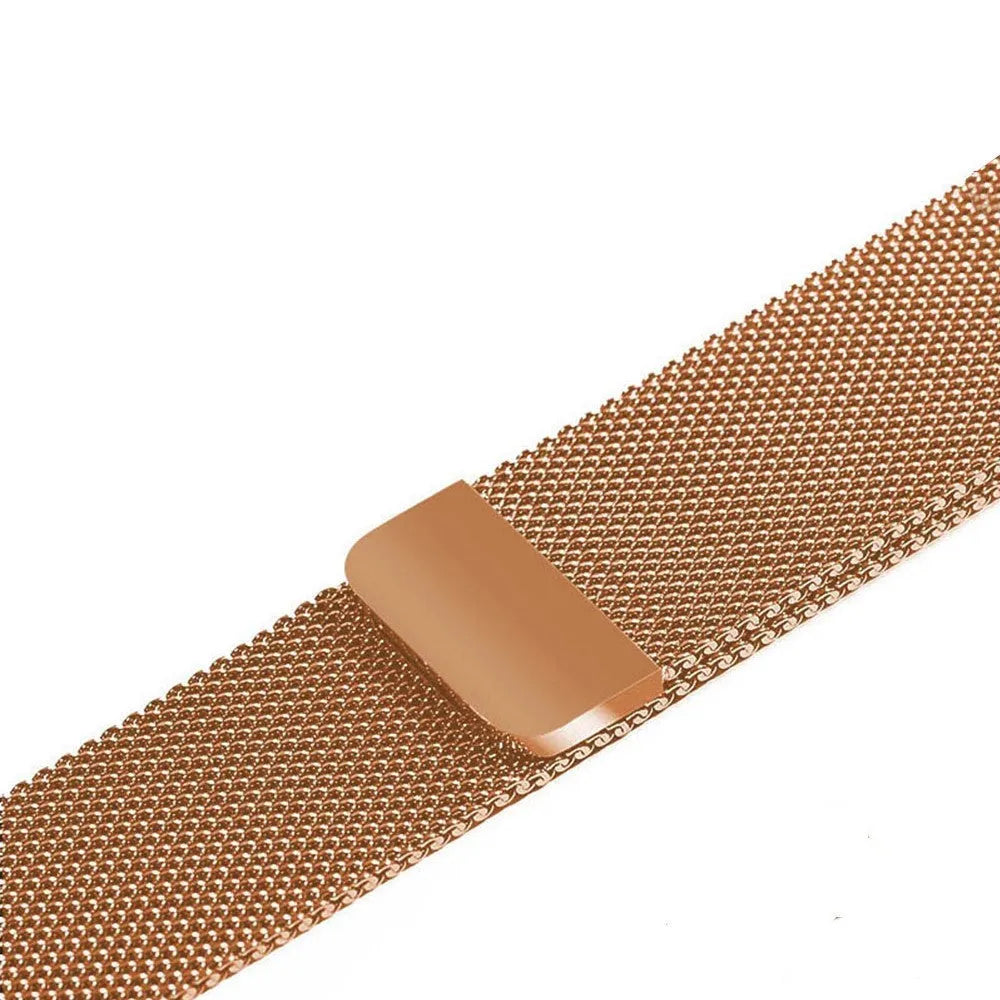 Stainless steel watch strap shown in silver colour for a 42mm watch case.