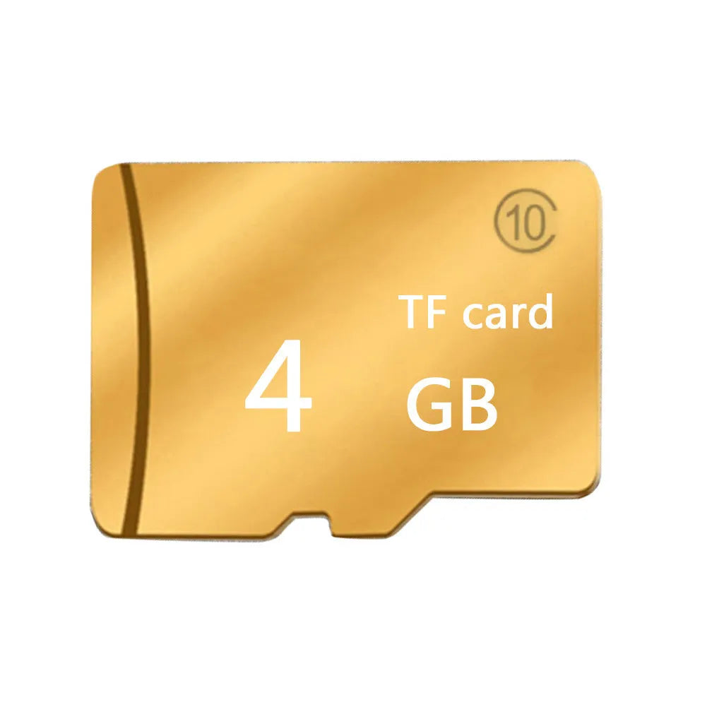 SD memory card recorder Class 4 M series in black and gold with 1GB to 512GB storage options