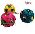 Natural bamboo woven toy ball 6cm diameter foraging toy for small pets and birds pack of 3