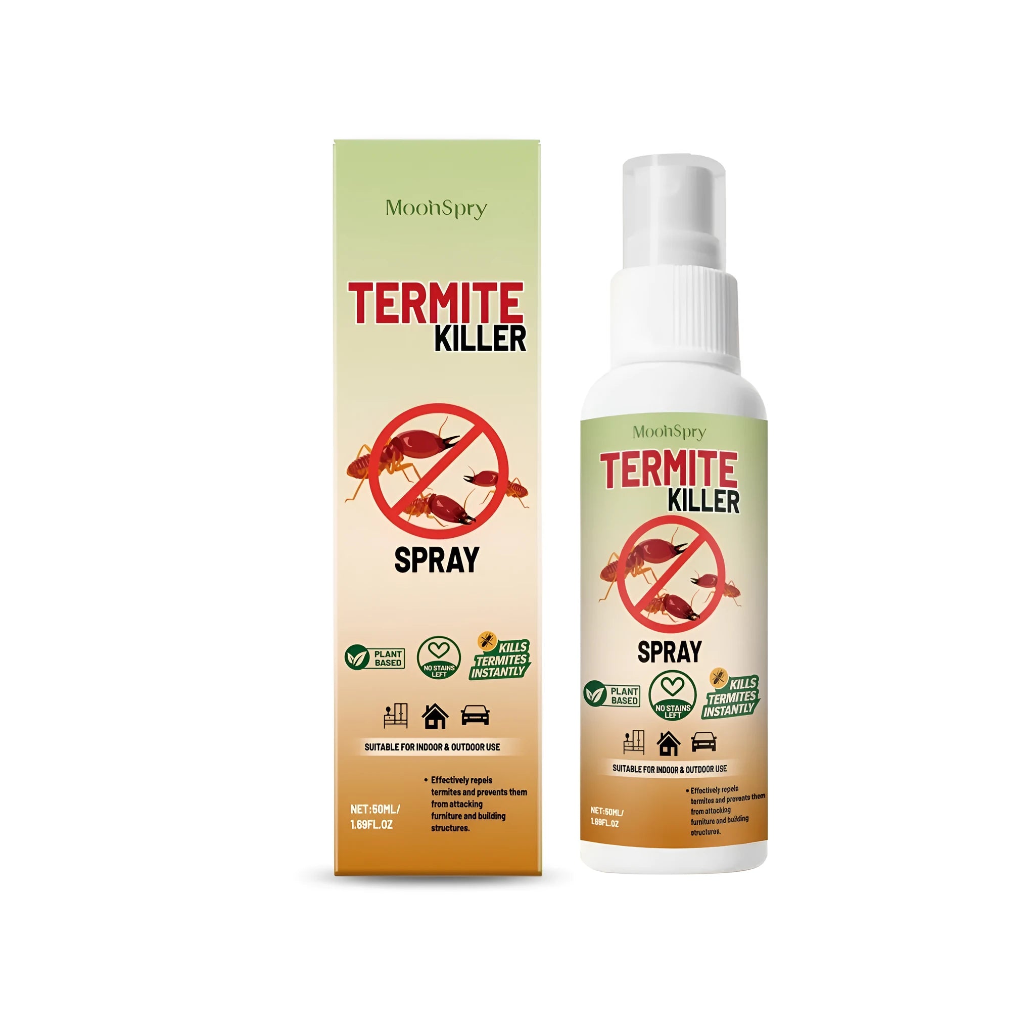 50ml ant repellent spray bottle for indoor household use against common ants.