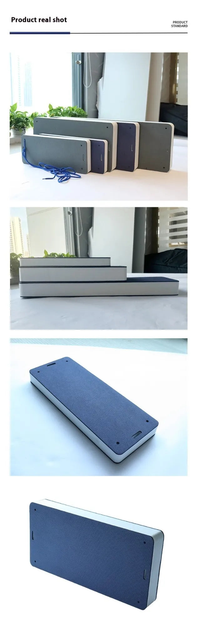 Blue EVA marine fender for boat and dock protection with anti-collision design