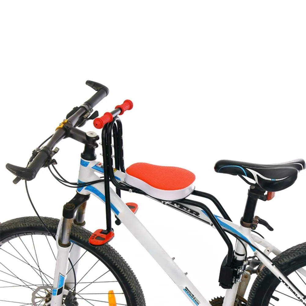 Child seat for bicycle and car steel pipe frame black colour