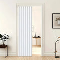 Water-repellent polyester folding door curtain in gray 100x200cm with hook and strap for bathroom