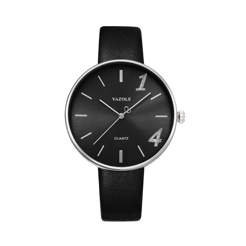 Pair of matching couple watches with quartz movement, 43mm and 36mm dials, mineral glass, and 3ATM water resistance