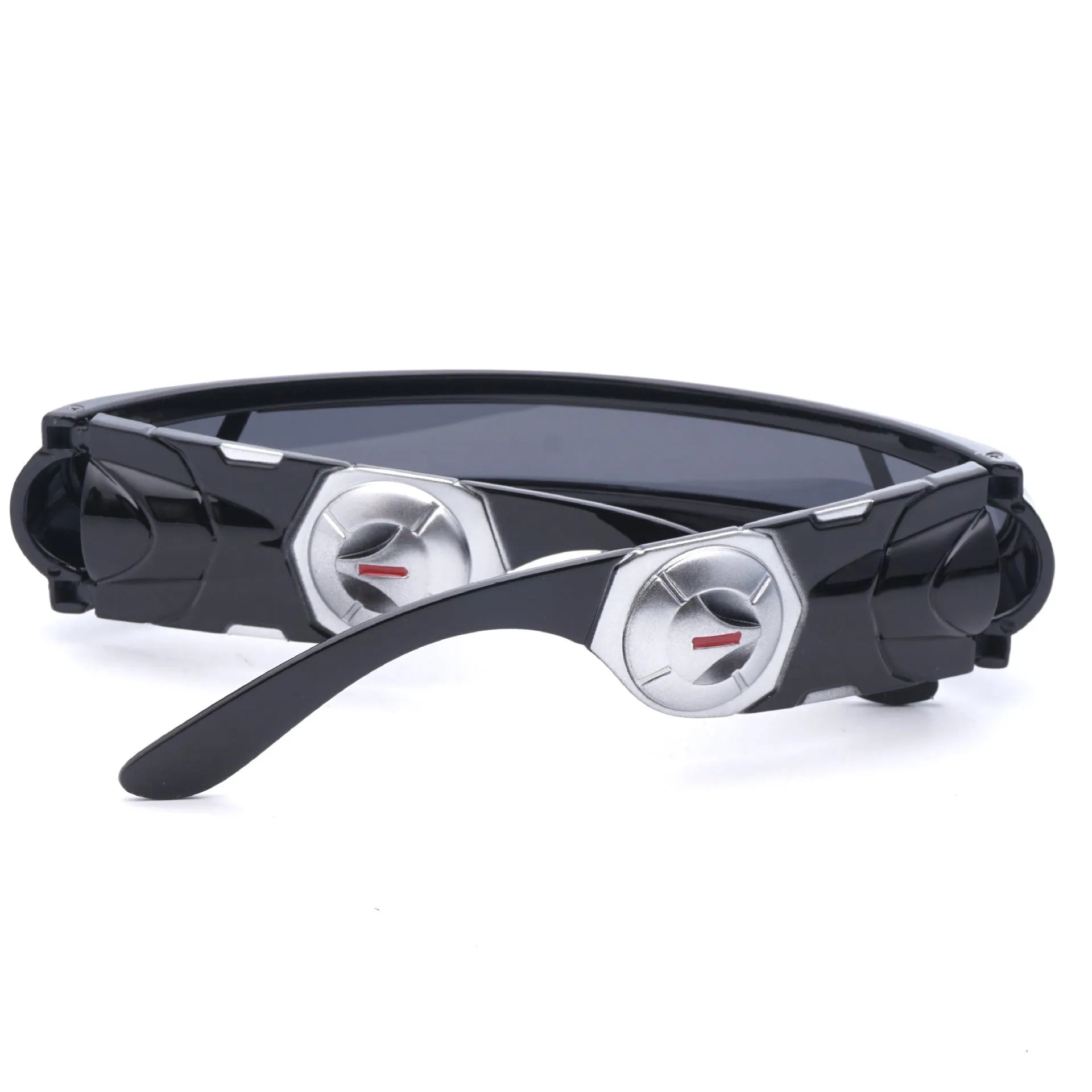 Sports sunglasses with full rim PC frame and polarised lenses in black frame colour options