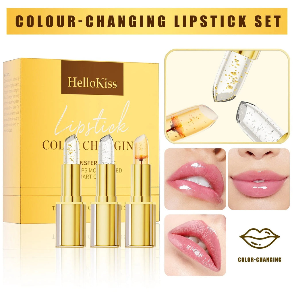 Anti-smudge gilding lipstick in warm colour-changing YB1001 shade, 3.5g content