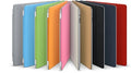Compatible iPad mini Smart Cover in black with tri-fold stand and matte non-slip texture, closed on an iPad mini