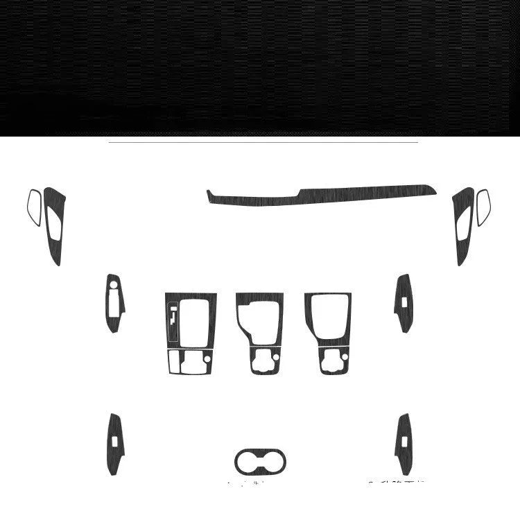 Car interior decorative film sticker kit for centre console and trim modification