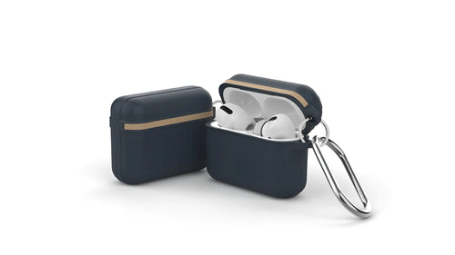 Silicone protective case for Apple AirPods with metal buckle closure in various colours