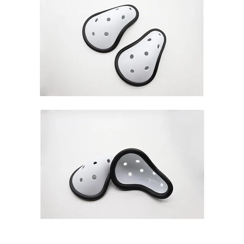 Rubber sports genital protector for adult and child athletes in boxing, hockey, rugby.