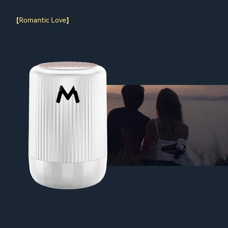 Solid car aromatherapy decorative cup in 10x6cm size with choice of four fragrances for vehicle and home use.