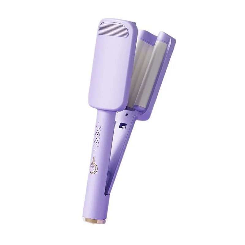 New French Egg Roll automatic hair curler in Violet with wired AC plug