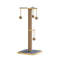 Scratch-resistant cat climbing frame toy with windmill hanging ball design