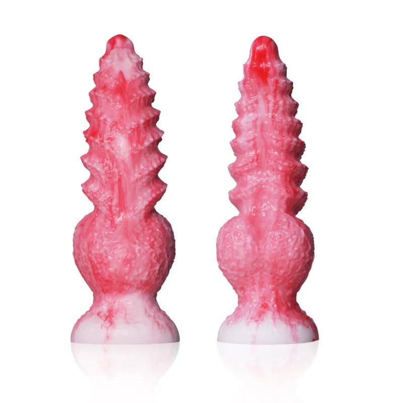 Pink platinum silicone shaped penis women's masturbation device with realistic design