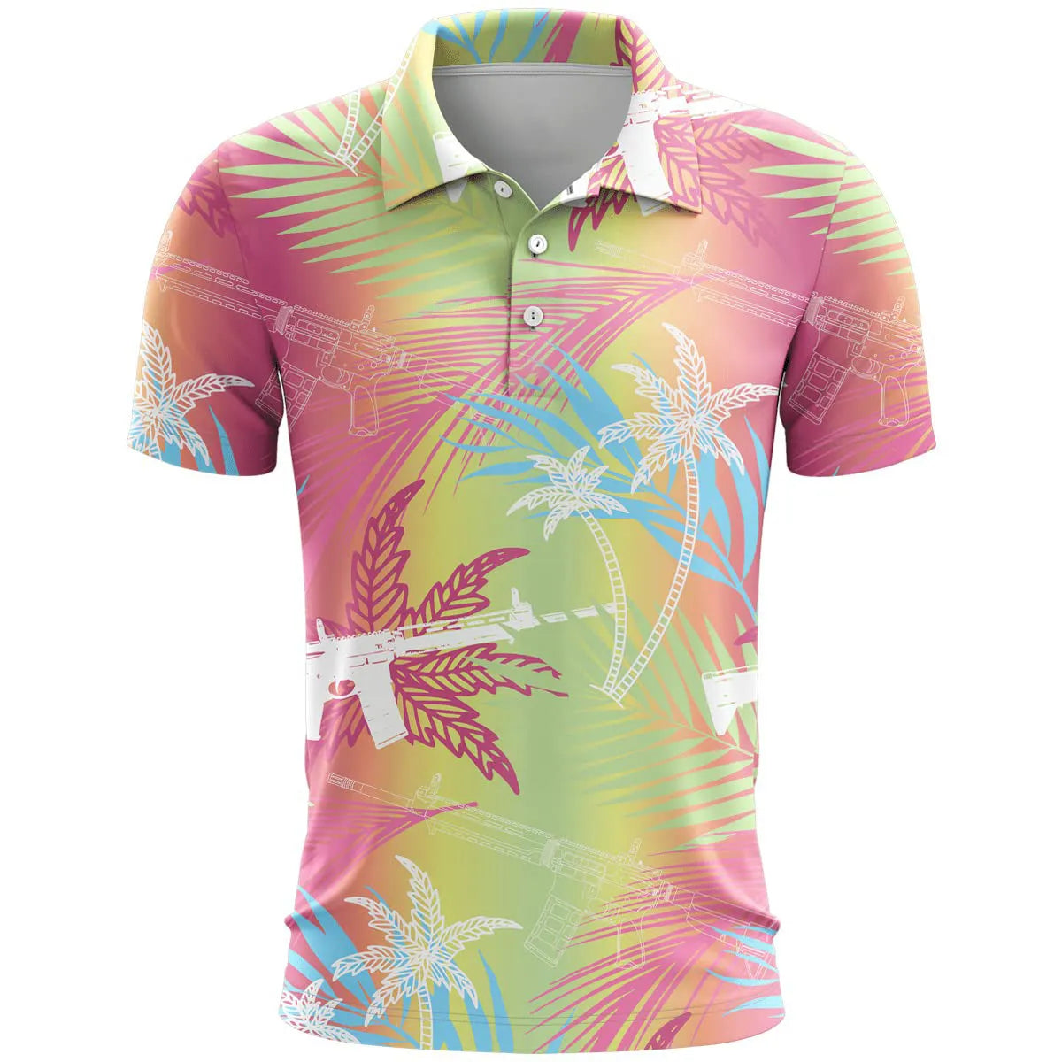3D printed short sleeve sports top in bird eye cloth fabric showing colour matching pattern and loose fit