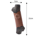 Large bacon-flavoured nylon dog chew toy with squeaker for aggressive chewers