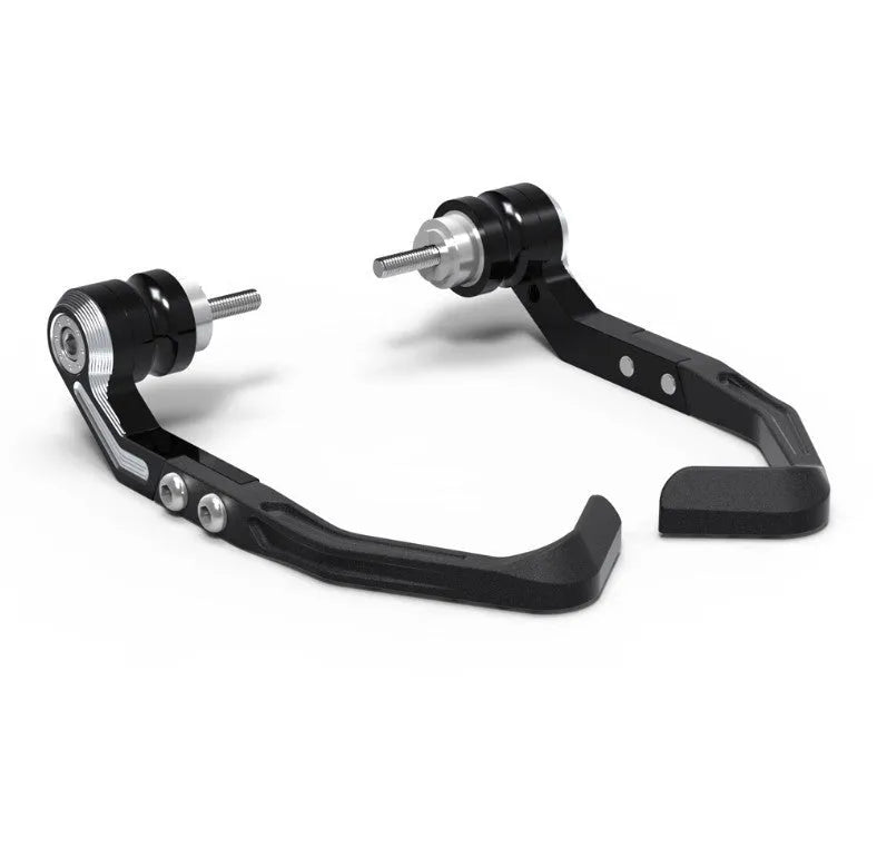 Pair of black CNC machined anti-slide bow guards for CBR650F CBR650R 2014-2023