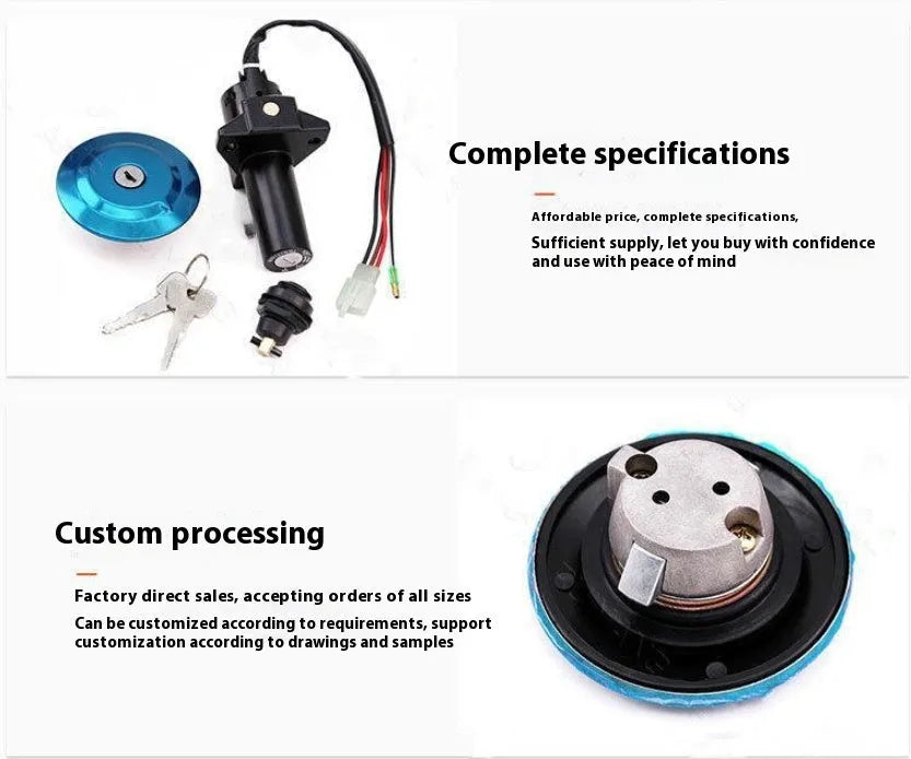Motorcycle electric door lock RY-0039-D replacement part
