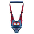 Cotton baby walking harness belt for toddlers in blue colour, showing adjustable straps and chest panel.