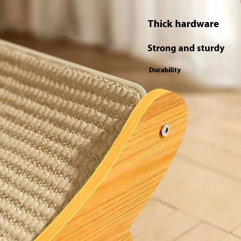 Natural sisal cat scratch board in pastoral style, available in large and small sizes