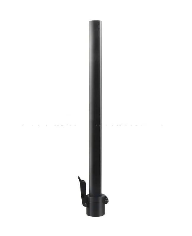 Black metal folding upright pole accessory for a Nanbo No. 9 electric scooter.