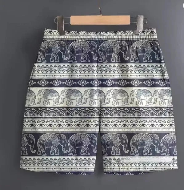 Men's polyester casual trousers in multiple patterns and colours for outdoor leisure activities