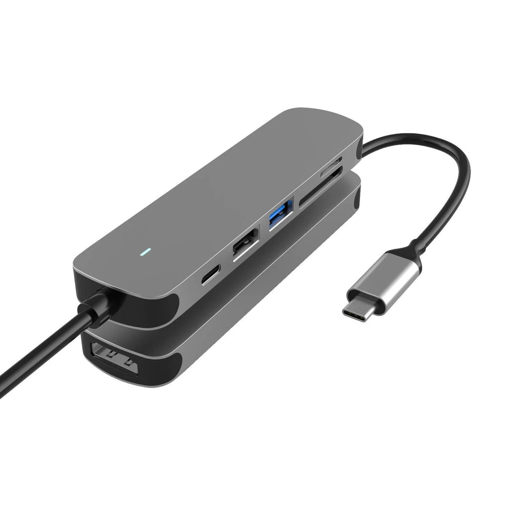 Multi-function hub HDMI docking station notebook converter with Type-C interface and external power supply