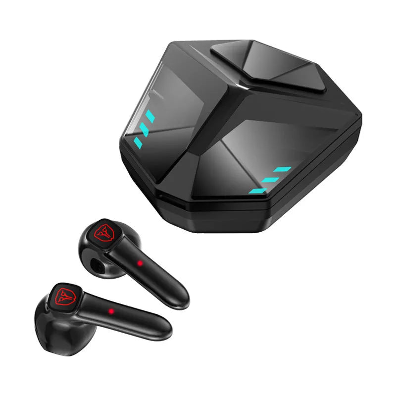 Wireless Bluetooth gaming headset with minimalist design and compact dimensions