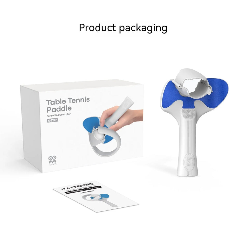 Red and blue plastic silicone PICO 4 VR controller table tennis racket hand grip accessory